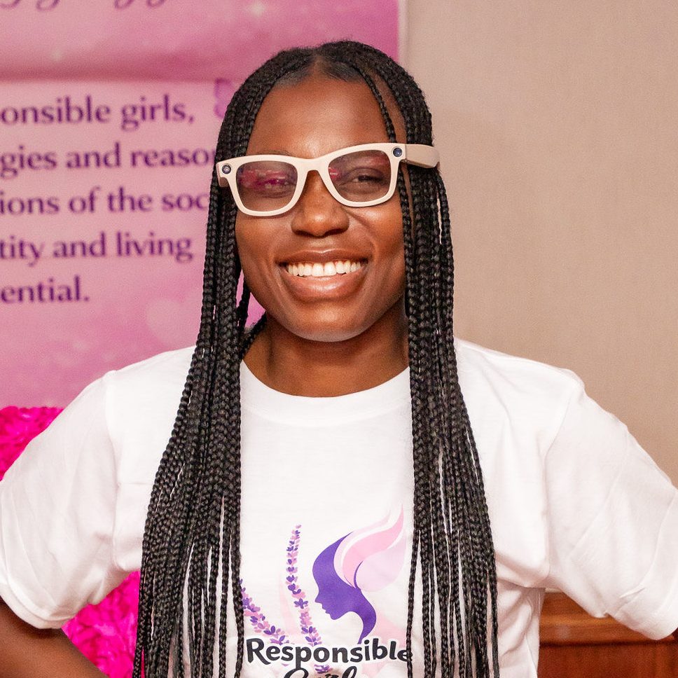 A young volunteer coach at a Responsible Girls Forum event